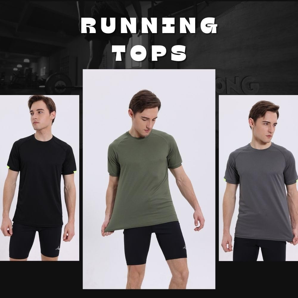 Sport-t-shirt rund hals 6 pack
