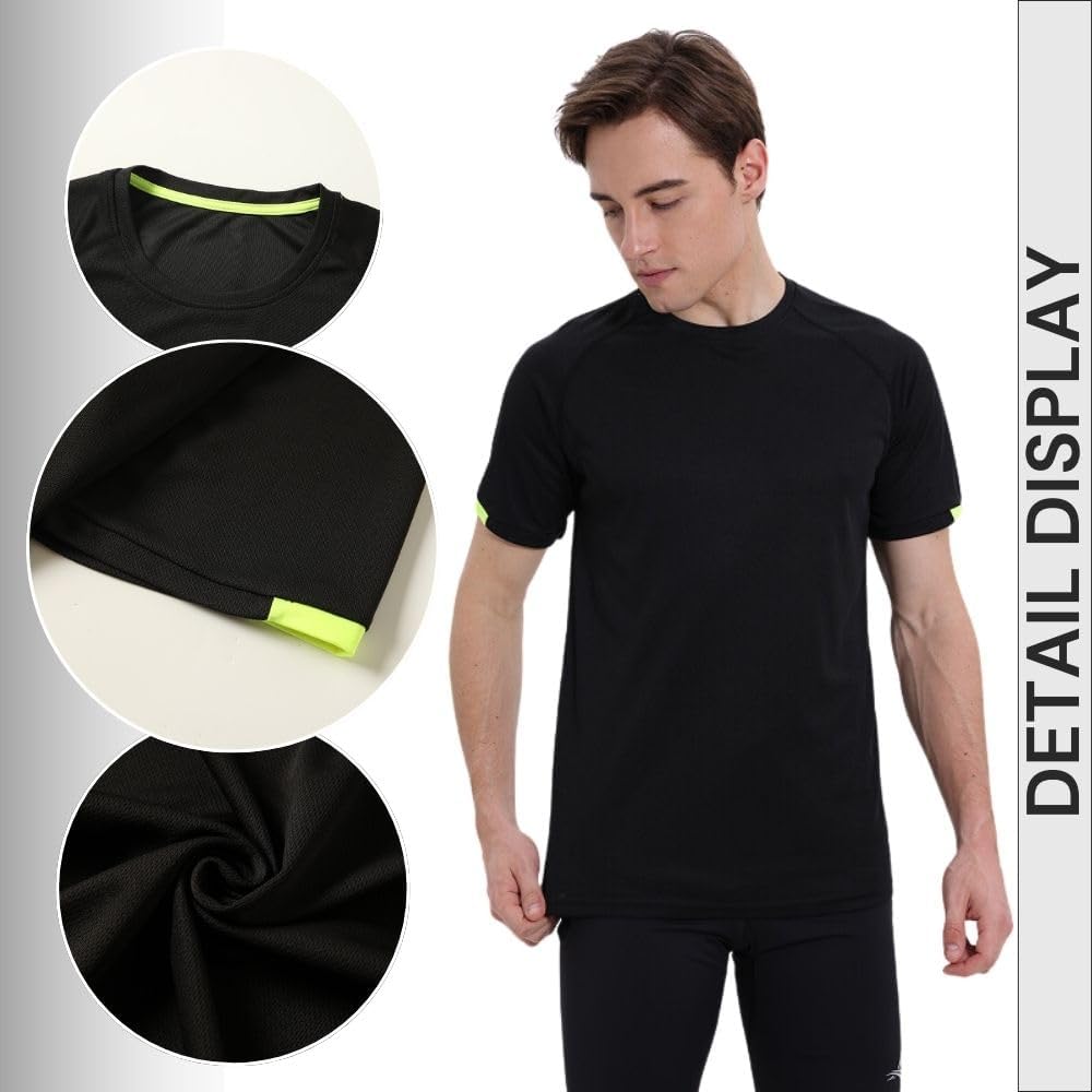 Sport-t-shirt rund hals 6 pack