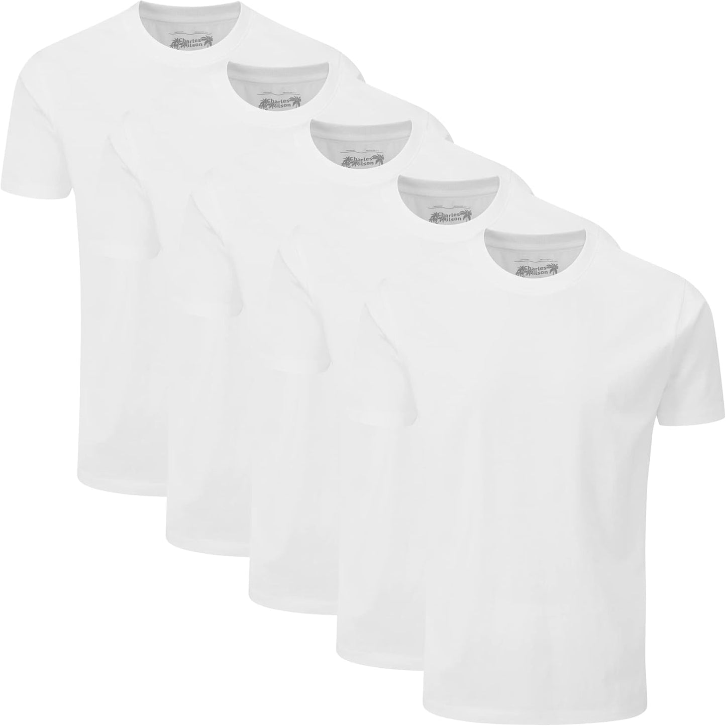 Charles Wilson Rund Krage T-shirt Paket 5