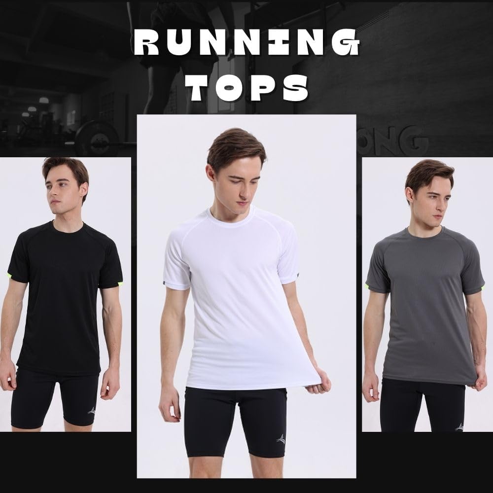 Sport-t-shirt rund hals 6 pack