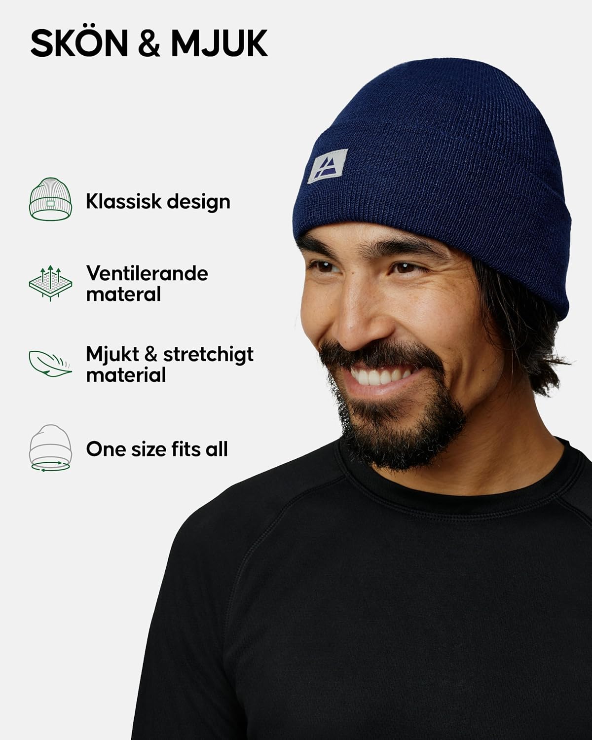 DANISH ENDURANCE Mössa i återvunnen Polyester, Vinter & Höst, Unisex, Varm