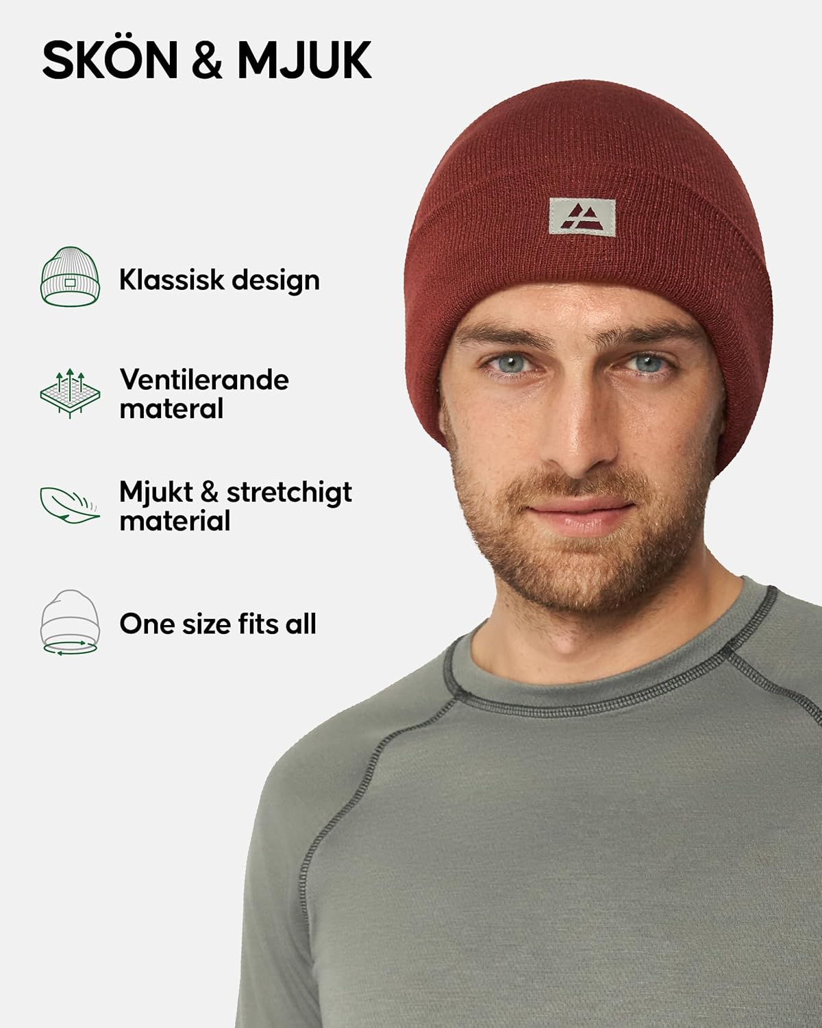 DANISH ENDURANCE Mössa i återvunnen Polyester, Vinter & Höst, Unisex, Varm